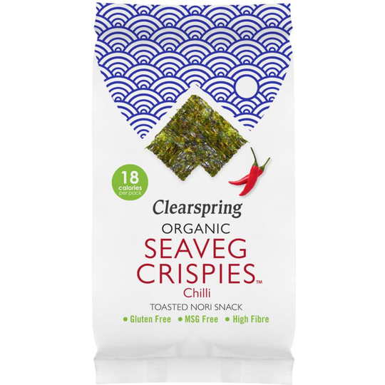 Clearspring Organic Seaveg Crispies - Chilli (Crispy Seaweed Thins)