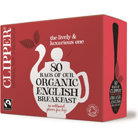 Clipper Tea Organic Fairtrade English Breakfast Tea 80 bags