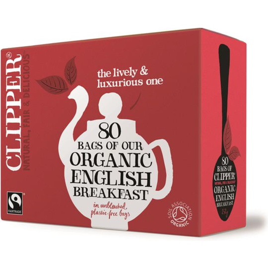 Clipper Tea Organic Fairtrade English Breakfast Tea 80 bags