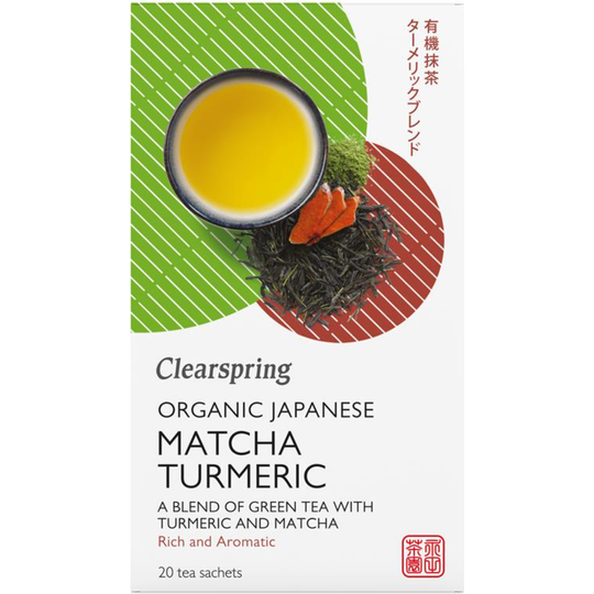 Clearspring  Organic Japanese Matcha Turmeric - 20 Tea Sachets