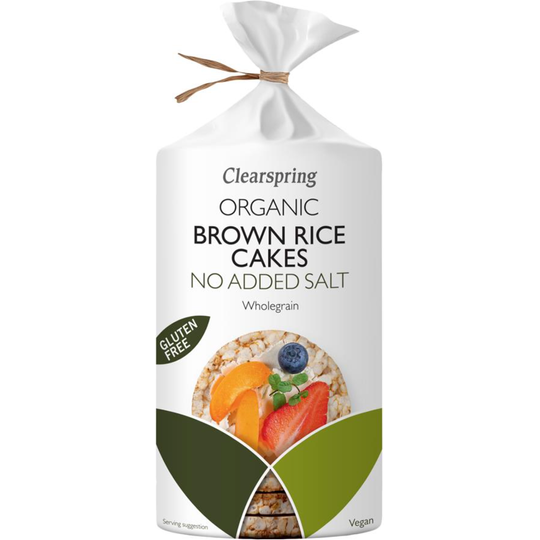 Clearspring  Organic Brown Rice Cakes - No Added Salt 120g
