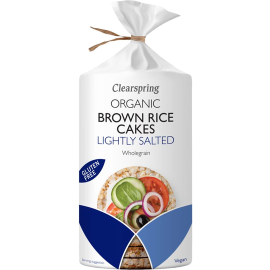 Clearspring  Organic Brown Rice Cakes - Lightly Salted 120g