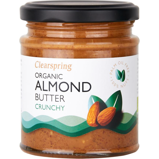 Clearspring  Organic Almond Butter - Crunchy 170g