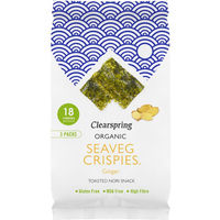 Clearspring Organic Seaveg Crispies - Ginger (Crispy Seaweed Thins) 4g