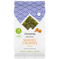 Clearspring Organic Seaveg Crispies - Turmeric (Crispy Seaweed Thins) 4g