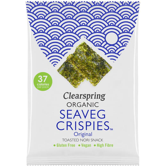 Clearspring Organic Seaveg Crispies - Original (Crispy Seaweed Thins) 4g