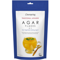 Clearspring  Japanese Agar Flakes - Sea Vegetable Gelling Agent 28g