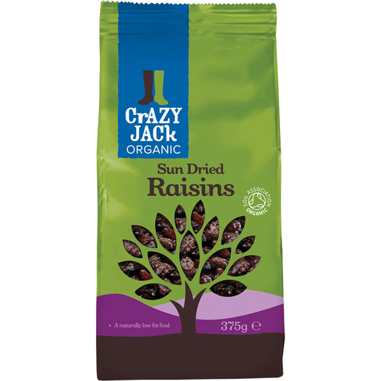 Crazy Jack Organic Raisins 375g