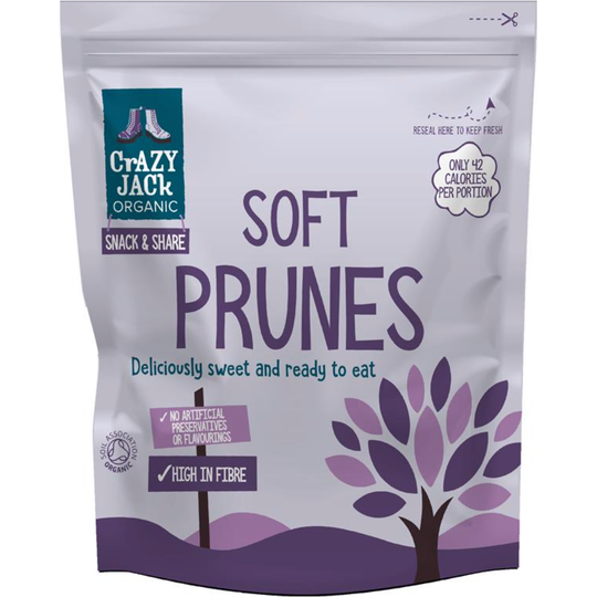 Crazy Jack Organic Soft Prunes Ready To Eat 200g