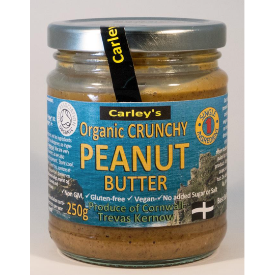 Carley's Organic Crunchy Peanut Butter 250g