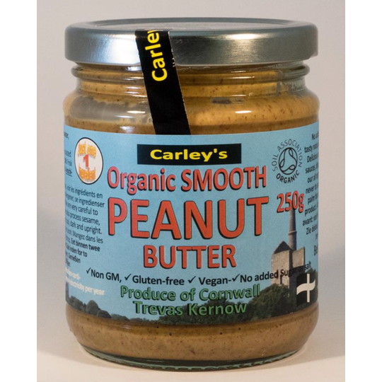 Carley's Organic Smooth Peanut Butter 250g