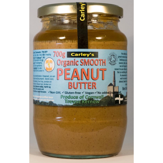 Carley's Organic Smooth Peanut Butter 700g