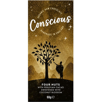 Conscious Organic Raw Chocolate Four Nuts 60g