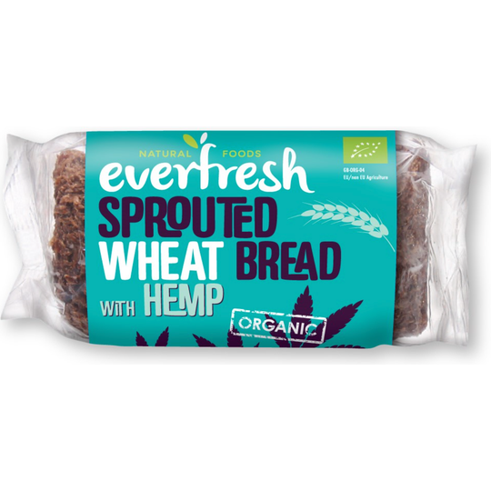 Everfresh Organic Sprouted Wheat Loaf with Hemp Seeds 400g