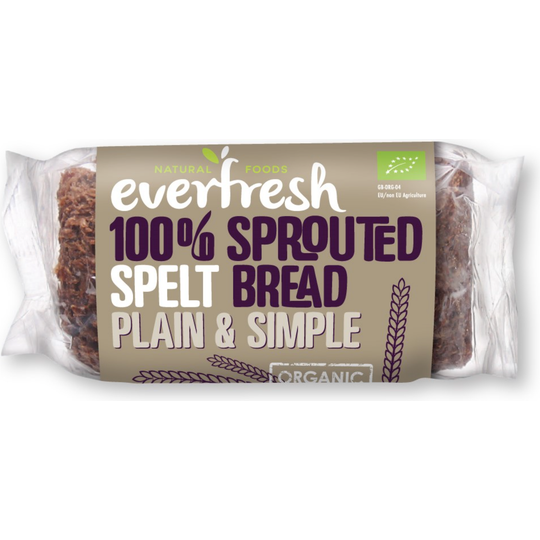 Everfresh Plain & Simple Organic Sprouted Spelt Loaf 400g