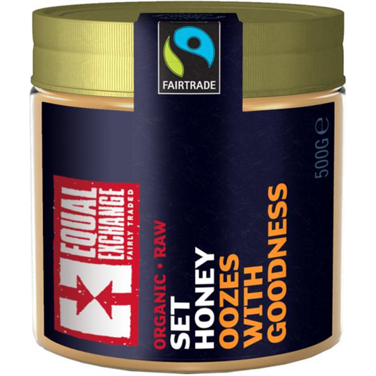 Equal Exchange Organic Raw Set Honey, 500g jar
