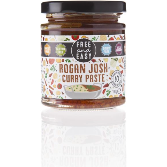 Free & Easy Gluten Free Rogan Josh Curry Paste 190g