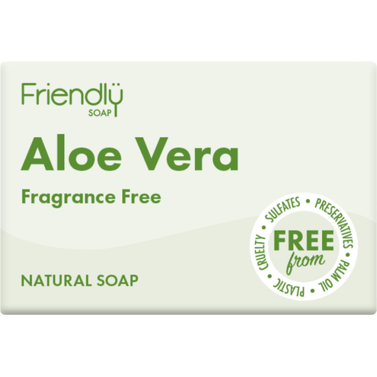 Friendly Soap Aloe Vera Natural Soap - Fragrance-free