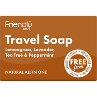Friendly Soap  Travel Bar - Lemongrass, Lavender, Tea Tree & Peppermint