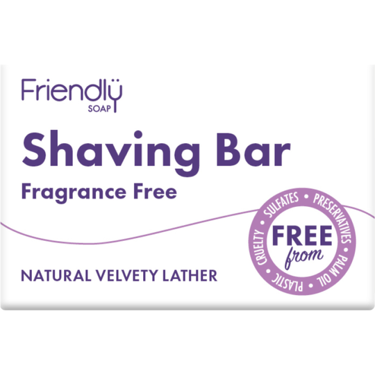 Friendly Soap  Shaving Bar - Fragrance-free
