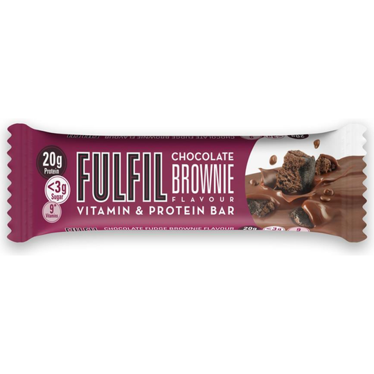 Fulfil Vitamin and Protein Bar (15 x 55 g Bars) — Chocolate Brownie Flavour