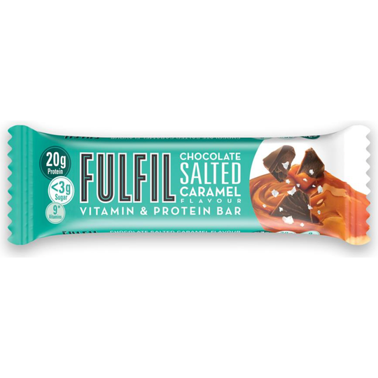 Fulfil Vitamin and Protein Bar (15 x 55 g Bars) — Chocolate Salted Caramel Flavour