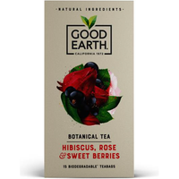 Good Earth Hibiscus, Rose & Sweet Berries 15 Biodegradable Teabags