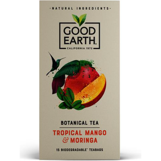 Good Earth Tropical Mango & Moringa 15 Biodegradable Teabags