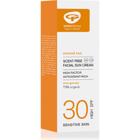 GREEN PEOPLE SCENT FREE FACIAL SUN CREAM - SPF30 50ML