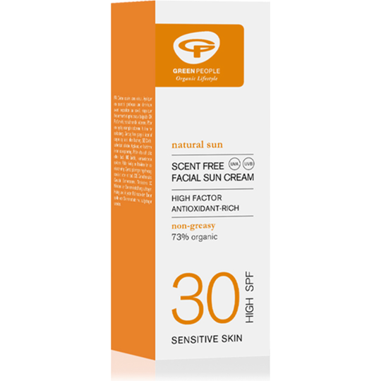 GREEN PEOPLE SCENT FREE FACIAL SUN CREAM - SPF30 50ML