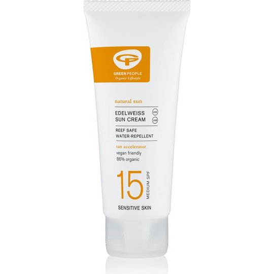 GREEN PEOPLE EDELWEISS SUN CREAM WITH TAN ACCELERATOR - SPF15 200ML