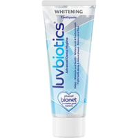 Luvbiotics Whitening Toothpaste with Oral Probiotics, Xylitol, & Aloe Vera – 75ml