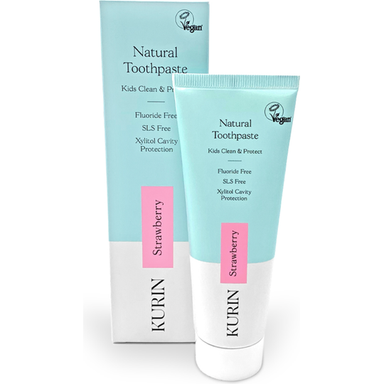 Kurin Fluoride Free Natural Kids Toothpaste 75ml - Strawberry