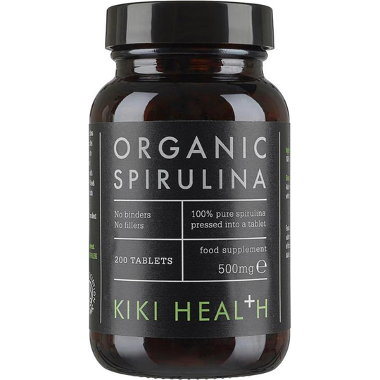 Kiki Health Spirulina Tablets, Organic - 200 Tablets