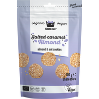 Kookie Cat Salted Caramel Almond and Oat Cookies 100g