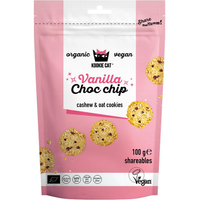 Kookie Cat Vanilla Choc Chip Mini Cookies 100g