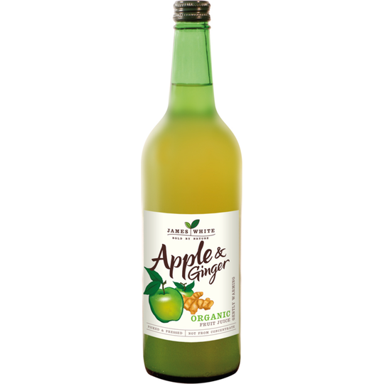 James White Organic Apple & Ginger Juice 750ml