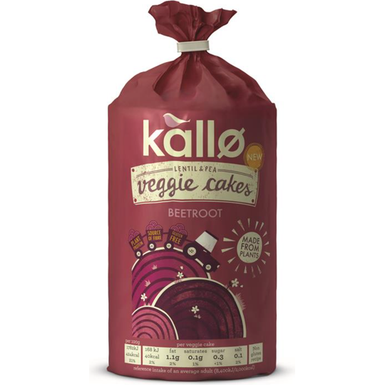 Kallo Beetroot Veggie Cakes 122g