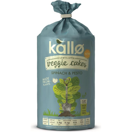 Kallo Spinach & Pesto Veggie Cakes 122g