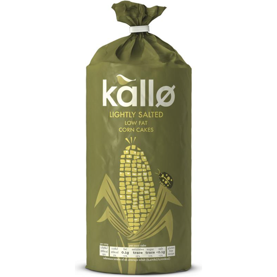 Kallo Organic Lightly Salted Corn Cakes Thins 130g