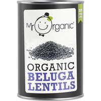 Mr Organic Beluga Lentils 400g
