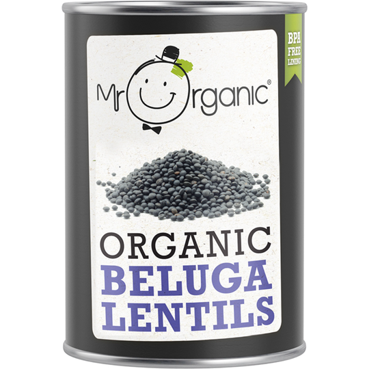 Mr Organic Beluga Lentils 400g
