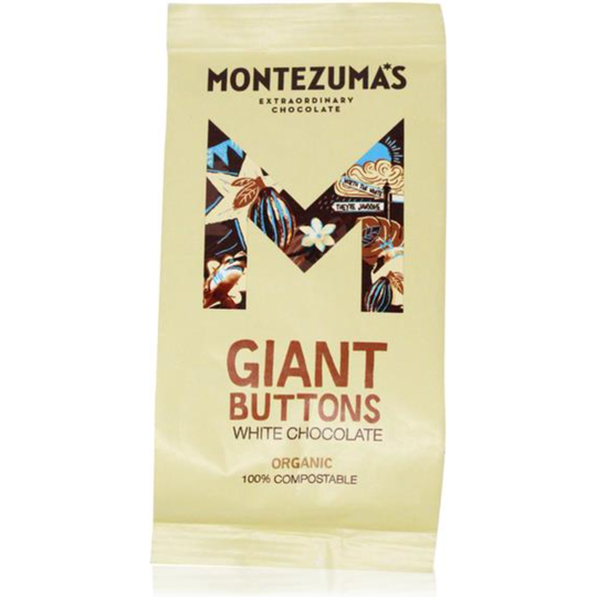 Montezuma's Organic White Chocolate Giant Buttons 180g