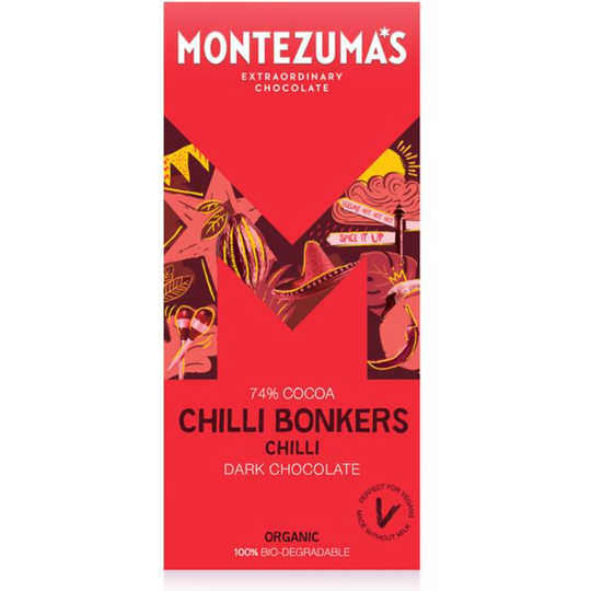 Montezuma's Chilli Bonkers - Dark Chocolate with Chilli 90g