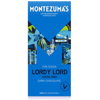 Montezuma's Lordy Lord - Dark Chocolate with Cocoa Nibs 90g