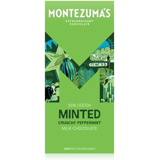 Montezuma's Minted - Milk Chocolate with Peppermint 90g