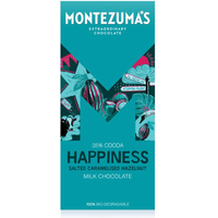 Montezuma's Happiness - Milk Chocolate with Salted Caramelised Hazelnuts 90g