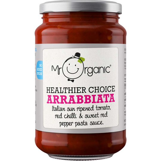 Mr Organic Arrabbiata Pasta Sauce - Healthier Choice 350g