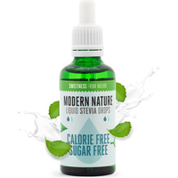 Modern Nature Pure Liquid Stevia Drops Sweetener 50ml