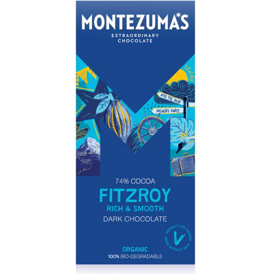 Montezuma's FitzRoy - 74% Dark Chocolate 90g